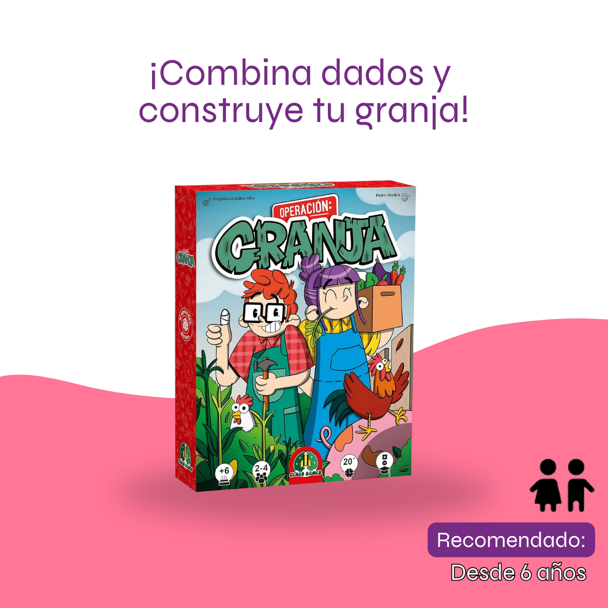 Operación Granja - Dados, Matemáticas y Construcción.