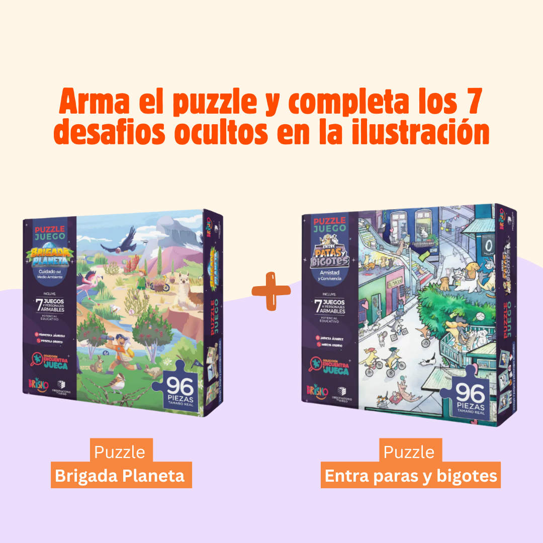 Pack Puzzles-Juego (Arma el puzzle y luego completa los desafíos ocultos)