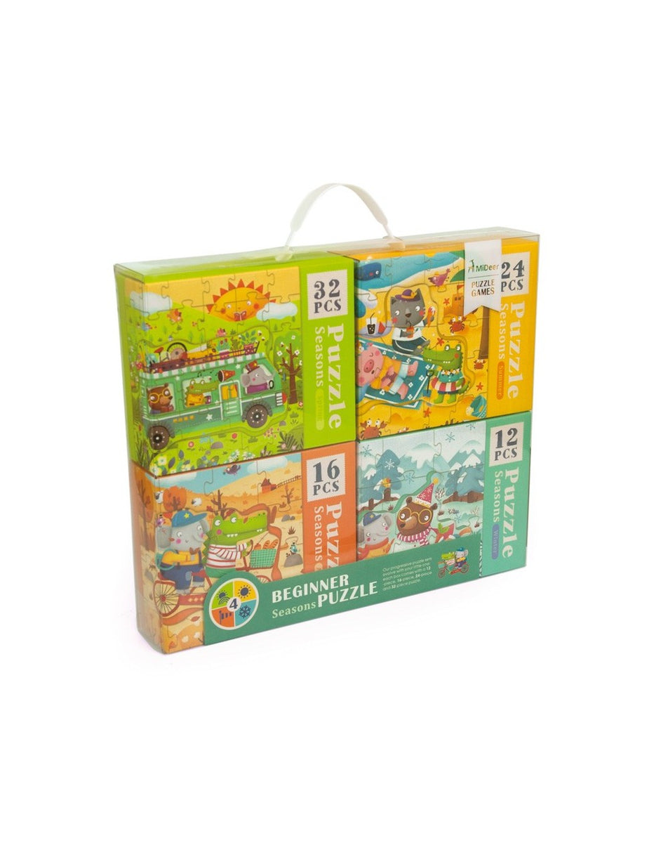 ¡Maleta 4 Puzzles de las Estaciones!