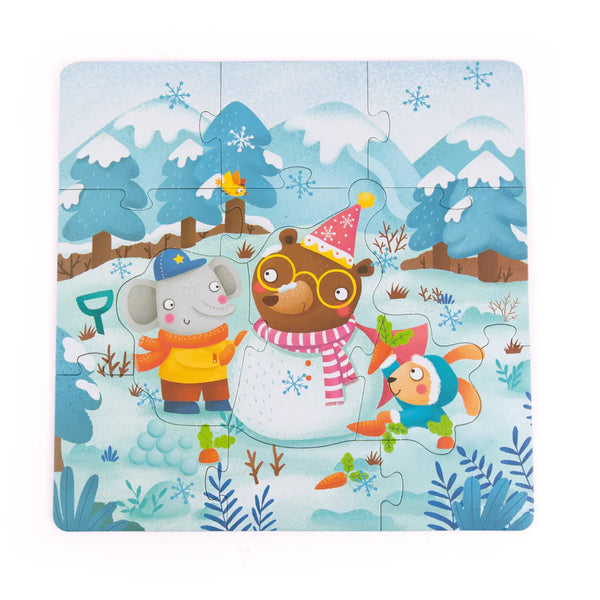 ¡Maleta 4 Puzzles de las Estaciones!