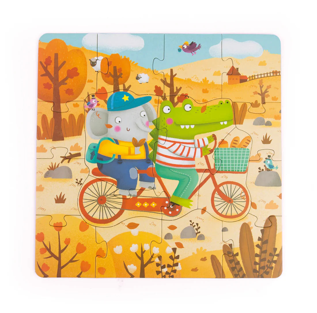 ¡Maleta 4 Puzzles de las Estaciones!