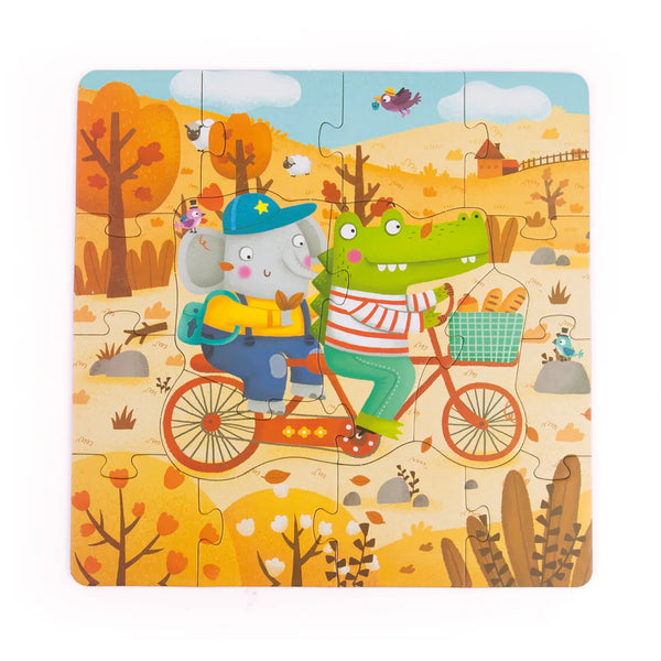 ¡Maleta 4 Puzzles de las Estaciones!