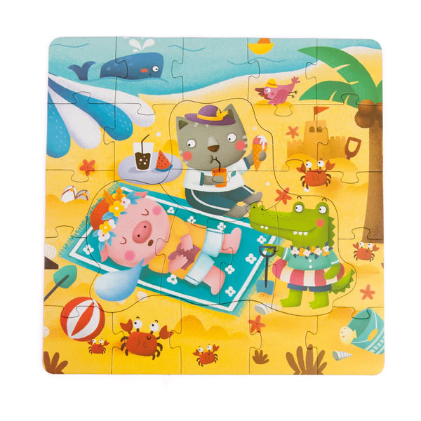¡Maleta 4 Puzzles de las Estaciones!
