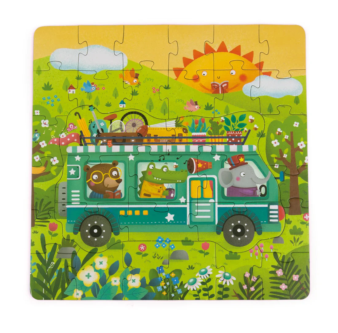 ¡Maleta 4 Puzzles de las Estaciones!