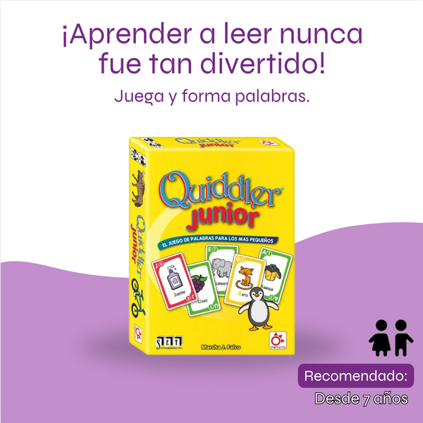 Quiddler Junior - Reconocimiento de Letras y Asociación Letra/Sonido