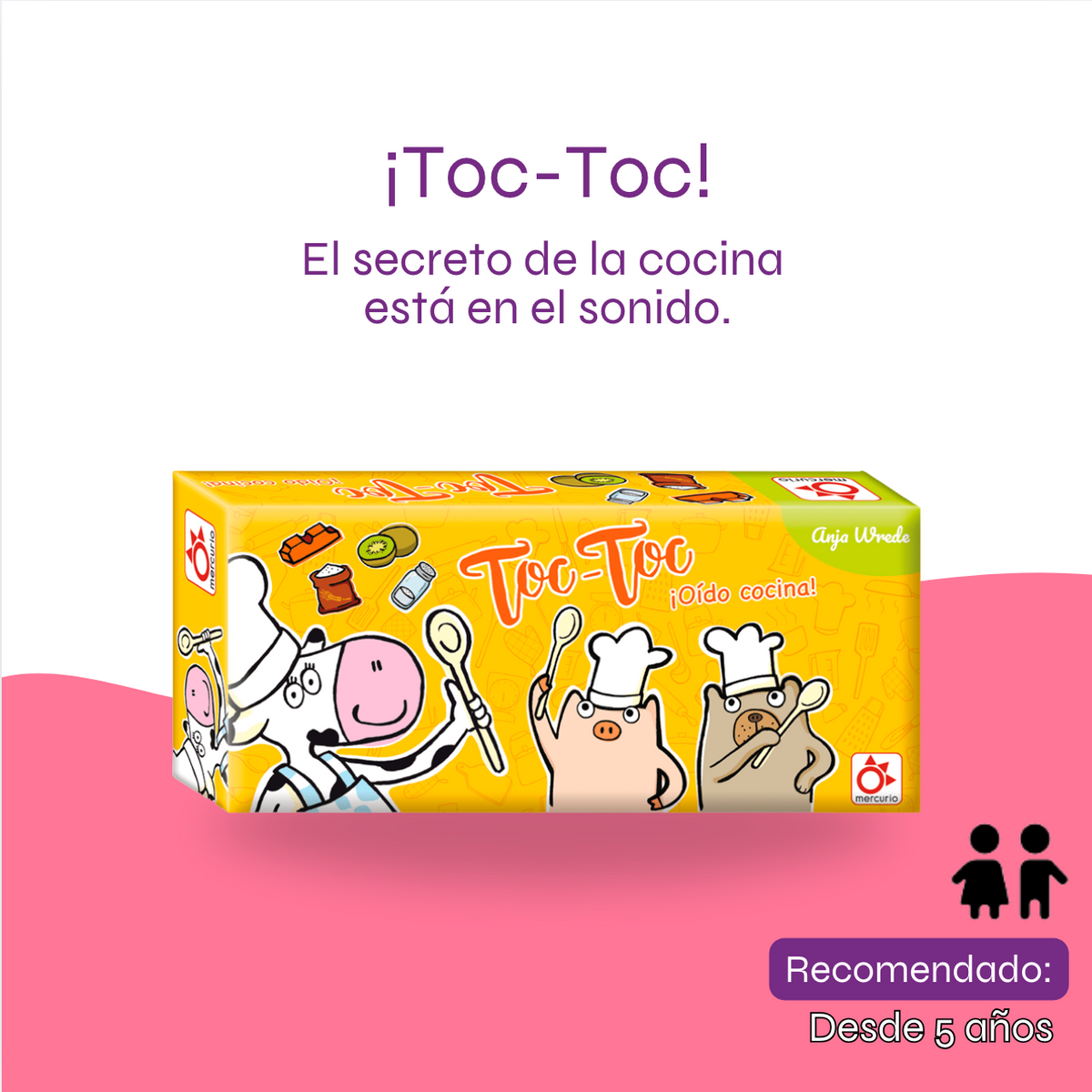 Toc-Toc ¡Oído Cocina! - Lectoescritura, Vocabulario y Destreza Infantil